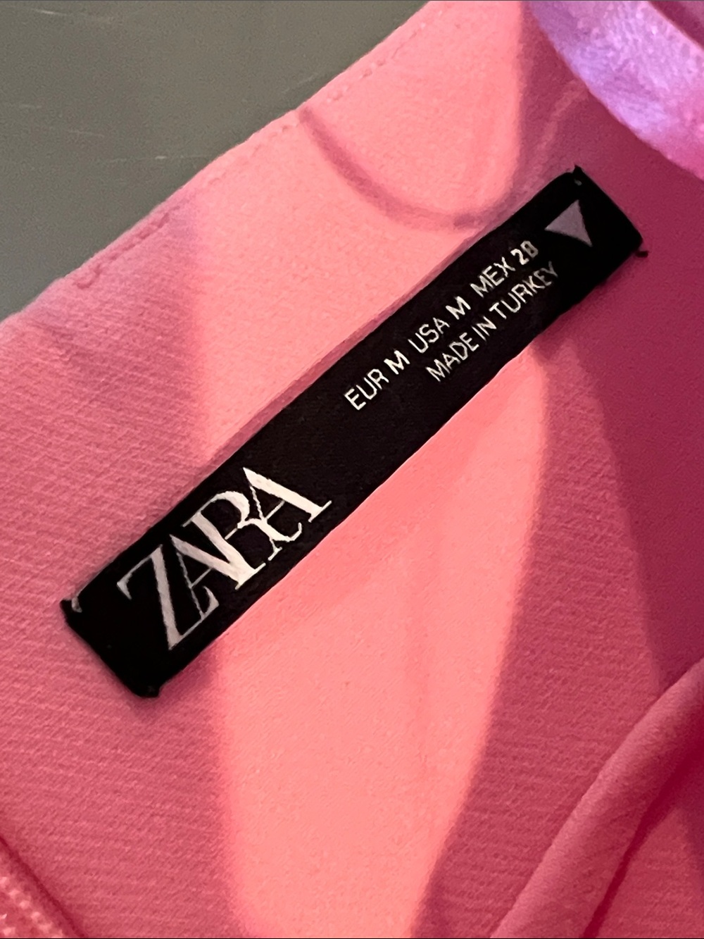 Zara Pink Asymmetrical Dress - Picture 2 of 9
